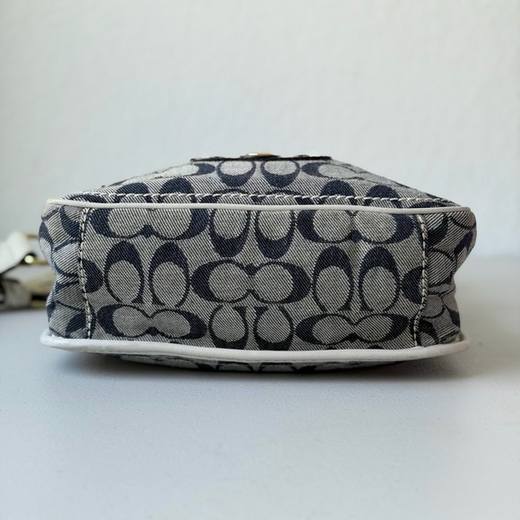 Coach Resort Denim Bleecker Shoulder Flap Bag - Picture 16 of 16